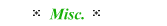 misc. series